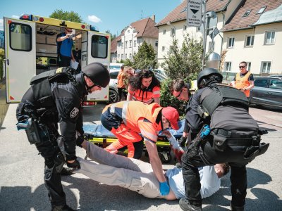 TC aktivní střelec v českobudějovické nemocnici